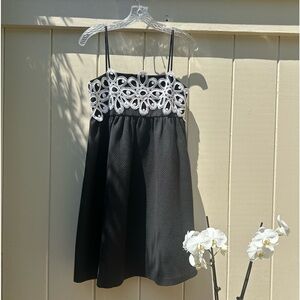 NWT Lilly Pulitzer, size 4, black with white detail cotton dress